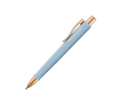 Penna a sfera a scatto Poly Ball punta 0,7 mm fusto sky blue Faber Castell - 7387