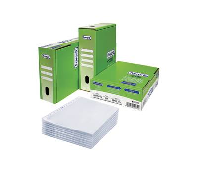 Buste forate La 500 - Linear - liscio - 22 x 30 cm - trasparente - conf. 500 pezzi - Favorit - 400052719 - 3045050191749 - DMwebShop