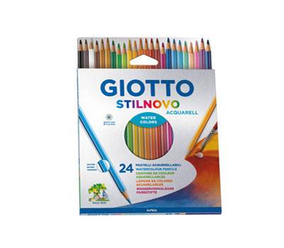 Pastelli Stilnovo Acquarell diametro mina 3,3 mm astuccio 24 pezzi Giotto 255800 - 18861