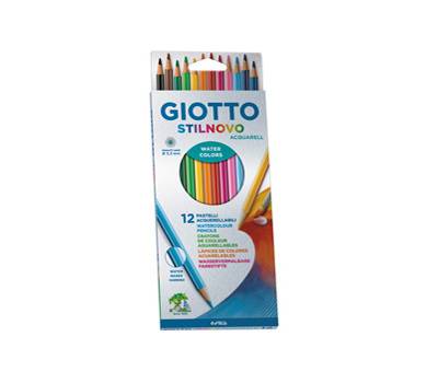 Pastelli colorati Stilnovo Acquarell diametro mina 3,3 mm astuccio 12 pezzi Giotto 255700 - 18860