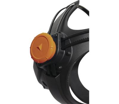 Maschera completa M9300 Strap Galaxy - policarbonato-silicone - nero-arancio - Deltaplus - M9300NO - 3295249154837 - 85877_2 - DMwebShop