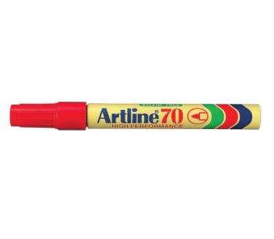 Marcatore permanente A 70 - punta tonda - 1,5 mm - rosso - Artline - A70R - 4974052801327 - 85755_1 - DMwebShop