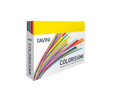 Cartoncino Bristol Color - 50 x 70 cm - 200 gr - colori assortiti - box display 240 pezzi - Favini - A35X502 - 8007057573701 - DMwebShop