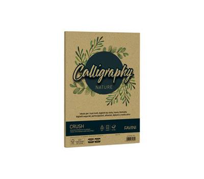 Carta Calligraphy Nature - A4 - 250 gr - verde oliva - conf. 50 fogli - Favini - A69N564 - 8007057615654 - DMwebShop