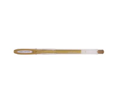 Penna a sfera gel con cappuccio Uni Ball Signo - punta 0,8 mm - oro - Uni Mitsubishi - M UM120NM ORO - 4902778788844 - DMwebShop