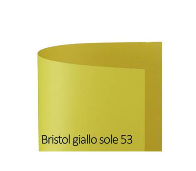 Cartoncino Bristol Color 50 x 70 cm 200 gr giallo sole 53 - 18868 Cartoncino Bristol Color 50 x 70 cm 200 gr giallo sole 53 - 18868
