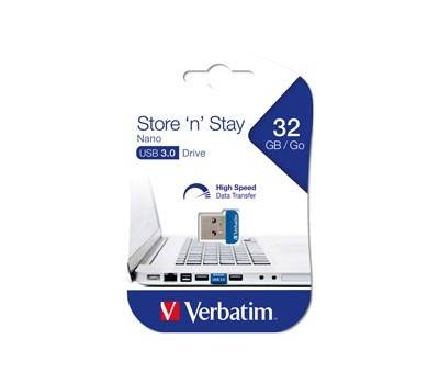 PenDrive USB3.0 Store 'N'Stay Nano - 32 Gb - Verbatim - 98710 - 23942987109 - DMwebShop