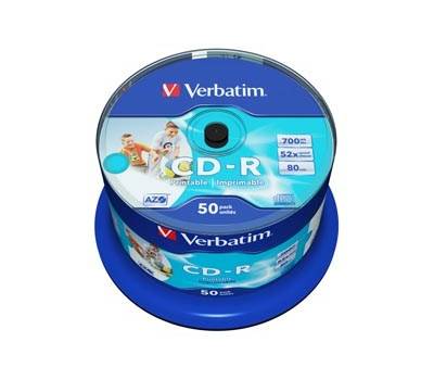 Scatola 50 CD-R Bulk Data Life Plus - spindle 1X-52X -700Mb - Verbatim - 43438 - DMwebShop