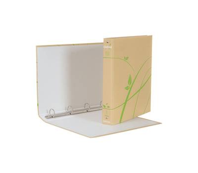 Raccoglitore Oxford Green - 4 anelli tondi 30 mm dorso 4 cm f.to utile 22 x 30 cm carta riciclata avana - conf. 12 pezzi - Esselte 397850502 - 8004157505021 - DMwebShop