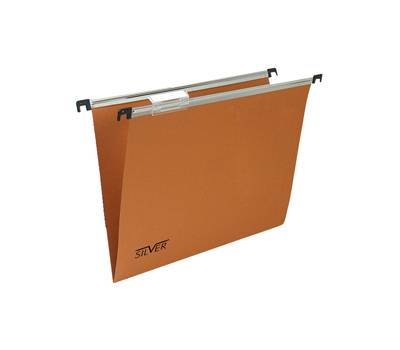 Cartella sospesa linea Silver cassetto interasse 39 cm fondo V - 31,2 x 25 cm cartoncino arancio - conf. 50 pezzi - Bertesi - 150/390 GL-B2 - 8058983260968A - DMwebShop