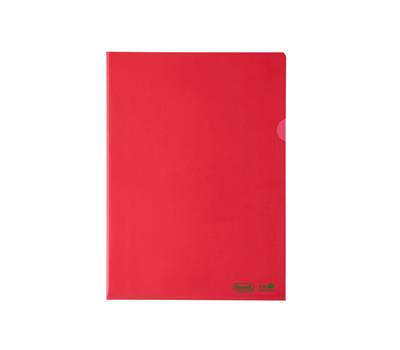 Cartelline a L - 22 x 30 cm - PE Bio-Based - liscio superior - rosso - conf. 25 pezzi - Favorit - 400182395 - 8006779049969 - DMwebShop
