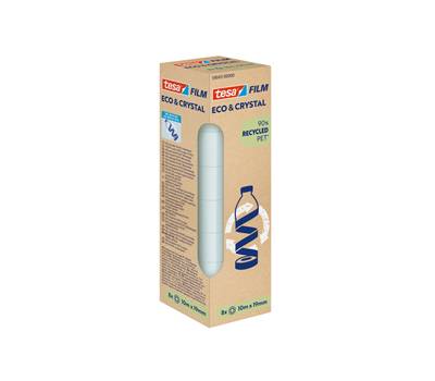Nastro adesivo Eco e Crystal - 19 mm x 10 mt - torre 8 pezzi - Tesa - 59043-00000-00 - 4063565252440 - DMwebShop