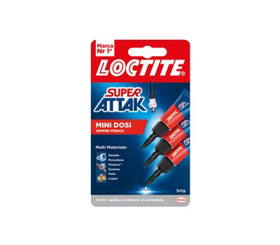 Colla Super Attak - 1 gr - trasparente - conf. 3 pezzi - Loctite - 2631597 - 8004630919673 - DMwebShop