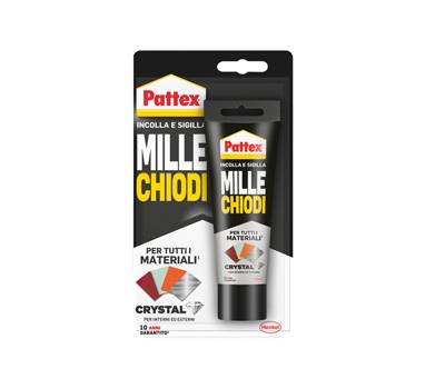 Colla Millechiodi Crystal - 90 gr - trasparente - Pattex - 2449235 - 8004630921515 - DMwebShop