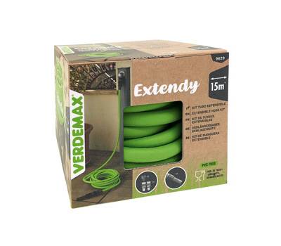 Tubo da giardno a 6 strati estensibile Extendy - 15 mt - TPE - verde - Verdemax - 9629 - 8015358096294 - DMwebShop