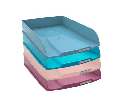 Vaschetta portacorrispondenza Skandi - 34,6 x 25,5 x 6,5 cm - colori assortiti - conf. 4 pezzi - Exacompta - 111606SETD - 9002493111608 - DMwebShop