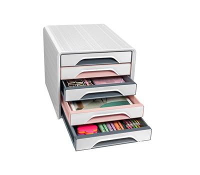 Cassettiera Smoove 7-111 Mineral - 5 cassetti - 36 x 28,8 x 27,1 cm - multicolore - Cep - 1071111681 - 3462159017723 - DMwebShop