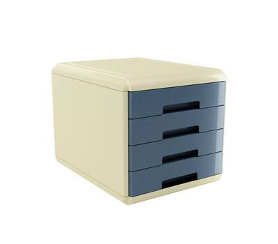 Cassettiera Vintage Sugar - 4 cassetti - 29,5 x 38,5 x 28,2 cm - azzurro - Arda - 18P4PSU - 8003438032201 - DMwebShop