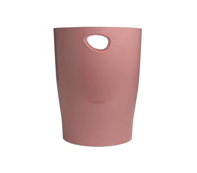 Cestino gettacarte Ecobin Skandi altezza 33 - 5 cm diametro 26 cm 15 lt rosa antico Exacompta 45338D - 9989