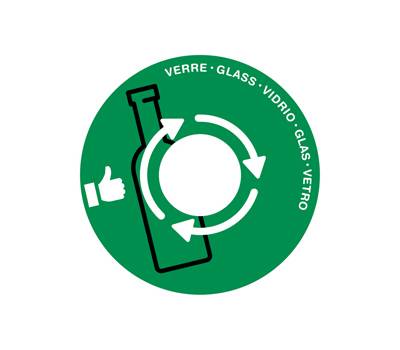 Coperchio raccolta vetro per cestino 133R diametro 38 cm PVC verde Cep - 9994