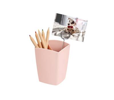 Portapenne 530 Mineral 7,4 x 7,4 x 9,5 cm rosa - 10567 Portapenne 530 Mineral 7,4 x 7,4 x 9,5 cm rosa - 10567