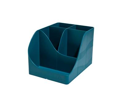 Portapenne Pen Wave NeoDeco 15,5 x 11,9 x 10,9 cm blu anatra - 10575 Portapenne Pen Wave NeoDeco 15,5 x 11,9 x 10,9 cm blu anatra - 10575