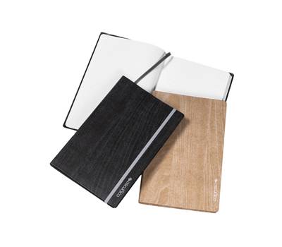 Taccuino Wood - copertina morbido con elastico - 13,5 x 21,5 cm - colori assortiti - conf. 12 pezzi - Colorosa - 36WT1321 - 8004428062710 - DMwebShop