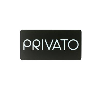 Pittogramma adesivo - Privato - 32,5 x 16 cm - PVC - nero-bianco - Stilcasa - PR26-PR - 8033630015443 - DMwebShop