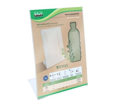 Portadepliant - 15 x 21 cm - PET riciclato - Lebez - 81757 - 8007509118986 - DMwebShop