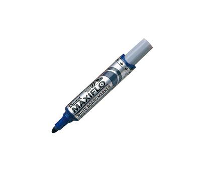 Marcatore per lavagne MaxiFlo - punta conica 6 mm - blu - conf. 12 pezzi - Pentel - MWL5M-C - 3474374500027 - DMwebShop