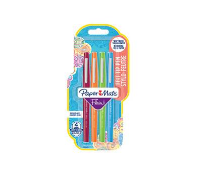 Pennarello Flair Nylon - colori assortiti Fun - conf. 4 pezzi - Papermate - 2028646 - 3026980286460 - DMwebShop