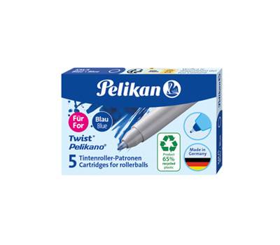 Cartuccia sferografica KM5 eco - blue royal - conf. 10 pezzi - Pelikan - 300010004 - 4012700824684 - DMwebShop