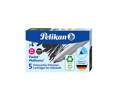Cartuccia sferografica KM5 eco - nero - conf. 10 pezzi - Pelikan - 300010005 - 4012700824691 - DMwebShop