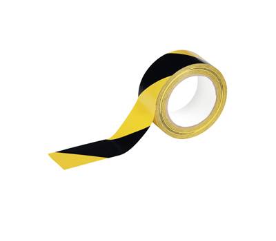 Nastro adesivo Duraline Basic 50-016 - removibile - 5 cm x 33 mt - giallo-nero - Durable - 1044-130 - 4005546736242 - DMwebShop