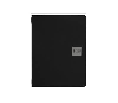 PortaMenu' Talk - 3 inserti doppi inclusi - A4 - 24,3 x 31,6 cm - nero - Stilcasa - PM2-C-30-MG - 8033630051533 - DMwebShop