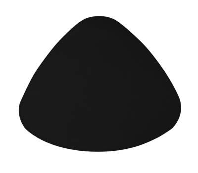 Sottopiatto sagomato Talk - 43 x 35 cm - nero - Stilcasa - STP-LG-30 - 8033630051724 - DMwebShop