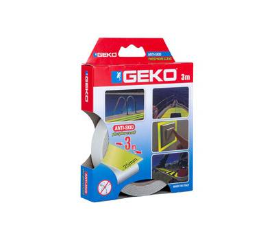 Nastro adesivo antiscivolo fosforescente Antislip - 2,5 cm x 3 mt - giallo - Geko - 220/202 - 8014846521027 - DMwebShop