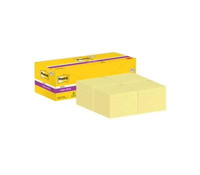 Blocco foglietti Super Sticky - 654-SSCY-VP24 - 76 x 76 mm - giallo Canary - 90 fogli - conf. 24 blocchi - Post-it - 7100236613 - 4054596855977 - DMwebShop