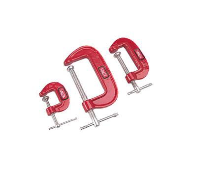 Set 3 morsetti a C - con serraggio a vite - misure assortite - Valex - 1454573 - 8004878693755 - DMwebShop