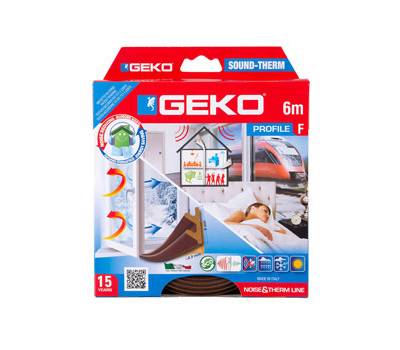 Guarnizione adesiva per l'isolamento di porte e finestre SOUND-THERM - fessura 1-4 mm - 6 mt - marrone - Geko - 3300-4 - 3300/4 - 8014846200205 - DMwebShop