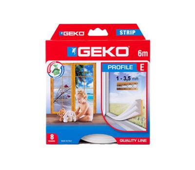 Guarnizione adesiva per isolamento Strip - fessura 1-3 mm - 6 mt - gomma - bianco - Geko - 1000/5 - 8014846100123 - DMwebShop