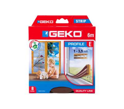 Guarnizione adesiva per isolamento Strip - fessura 1-3 mm - 6 mt - gomma - marrone - Geko - 1000/3 - 8014846100116 - DMwebShop