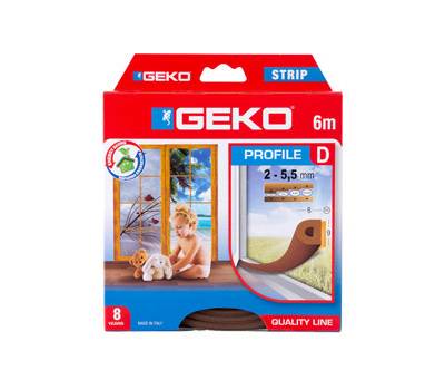 Guarnizione adesiva per isolamento STRIP - fessura 2-5,5 mm - 9 x 6 mm x 6 mt - gomma - marrone - Geko - 1000/64 - 8014846620027 - DMwebShop