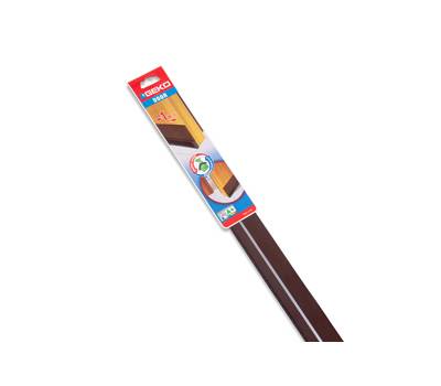 Paraspifferi per porte DOOR - con spazzola fissa e feltro - 100 cm - pvc flessibile - marrone - Geko - 1500/11 - 8014846100321 - DMwebShop