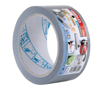 Nastro adesivo telato Usa Premium - 5 cm x 25 mt - argento - Geko - 19100/1 - 8014846533242 - DMwebShop