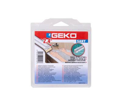 Sigillante adesivo SANY - per doccia e lavabi - 2,2 cm x 2,4 mt - bianco - Geko - 450/1 - 8014846002403 - DMwebShop