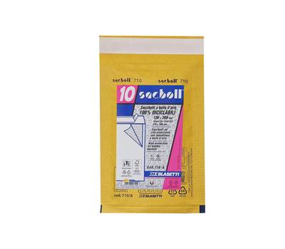 Busta imbottita Sacboll - formato A - 13 x 20 cm - carta - avana - conf. 10 pezzi - Blasetti - 0710 - 8007758007109 - DMwebShop