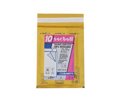 Busta imbottita Sacboll - formato C - 17 x 27 cm - carta - avana - conf. 10 pezzi - Blasetti - 0712 - 8007758007123 - DMwebShop