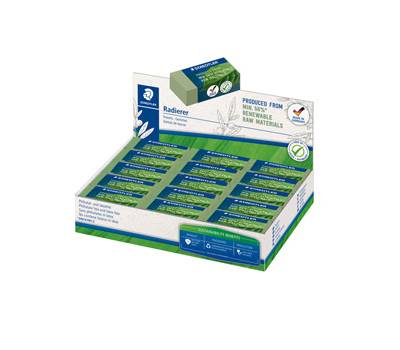 Gomma Eco 526 - 43 x 19 x 13 mm - per matita - verde - conf. 30 pezzi - Staedtler - 526 83-5 - 4007817115121 - DMwebShop