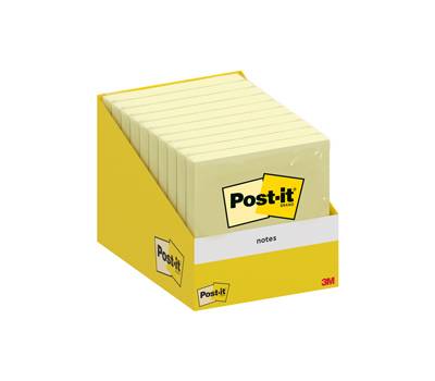 Blocco foglietti - 76 x 76 mm - giallo canary - 100 fogli - conf. 10 blocchi - Post-it - 7100317841 - 4064035126773 - DMwebShop Blocco foglietti - 76 x 76 mm - giallo canary - 100 fogli - conf. 10 blocchi - Post-it - 7100317841 - 4064035126773 - DMwebShop